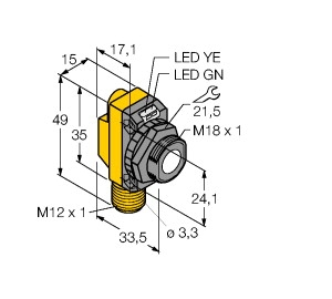 工作原理電感式角度傳感器TURCK，圖爾克技術(shù)參數(shù)