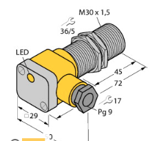 BI10-G30-Y1X電感式傳感器，德國(guó)TURCK